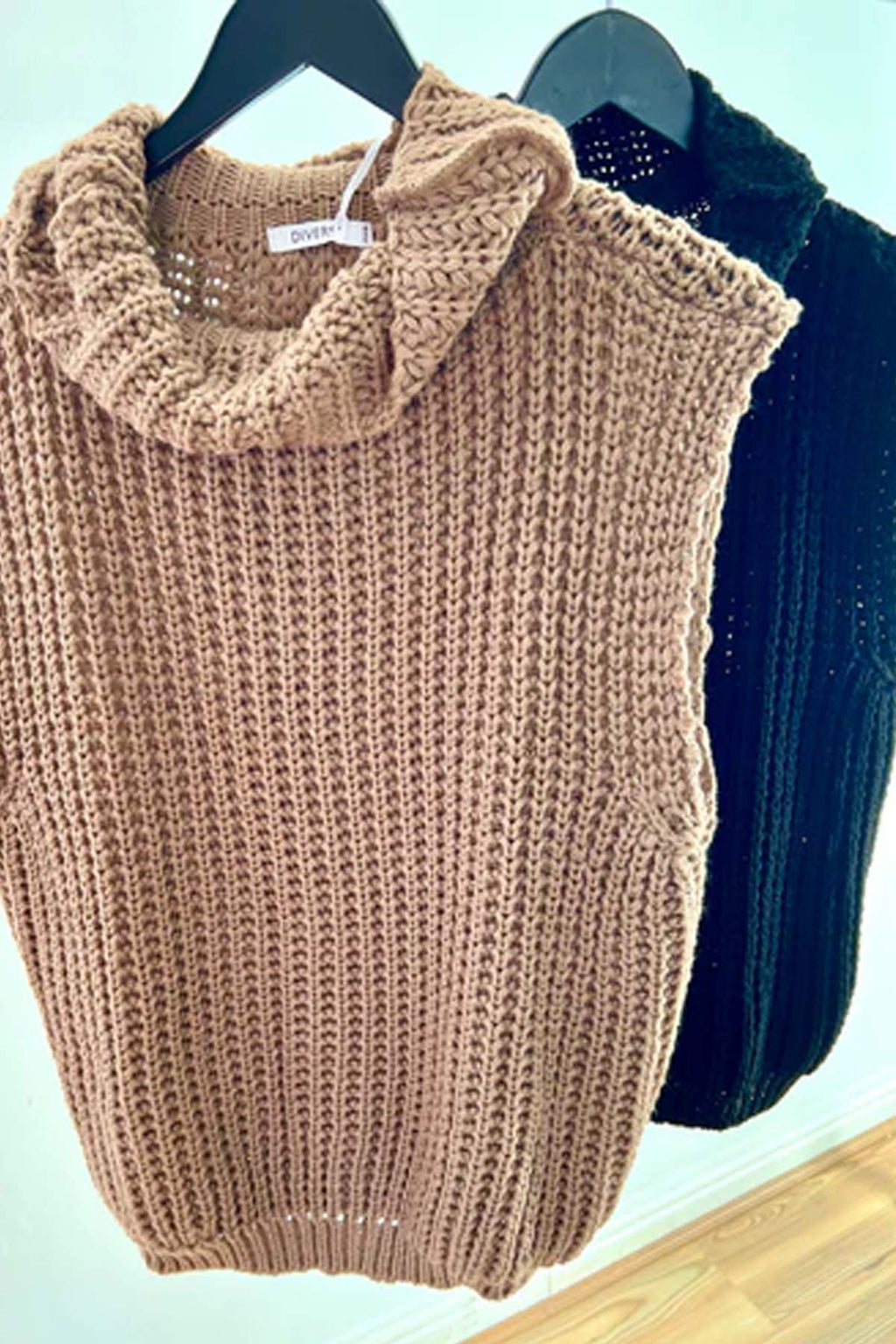 Chunky Knit Sleeveless Jumper