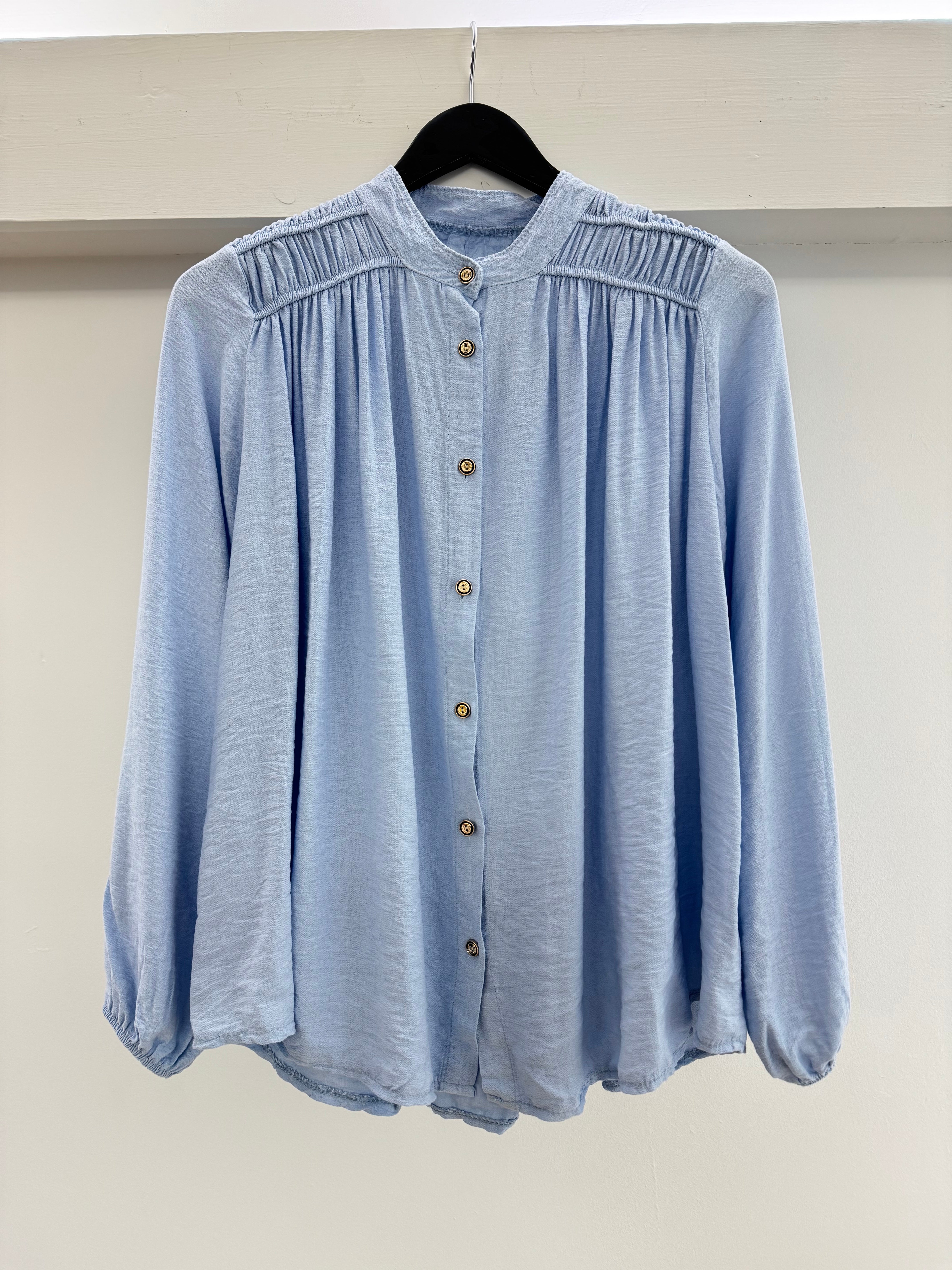 Olivia Pale Blue Blouse