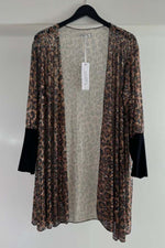 Sequin Leopard Print Kimono