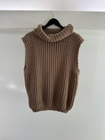 Chunky Knit Sleeveless Jumper