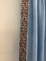 Scarlett Wide Leg Leopard Trim Trousers