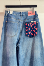 Heartfelt Vibes Wide Leg Jeans