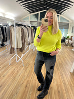 Lime Zest Roll Neck Jumper