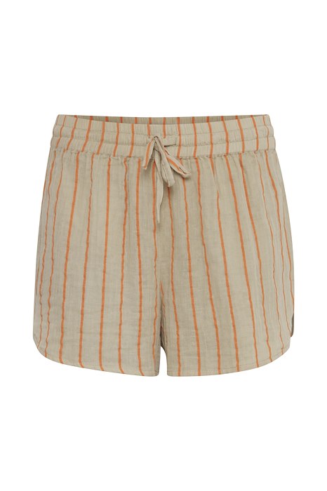 ICHI Foxa Striped Beach Shorts